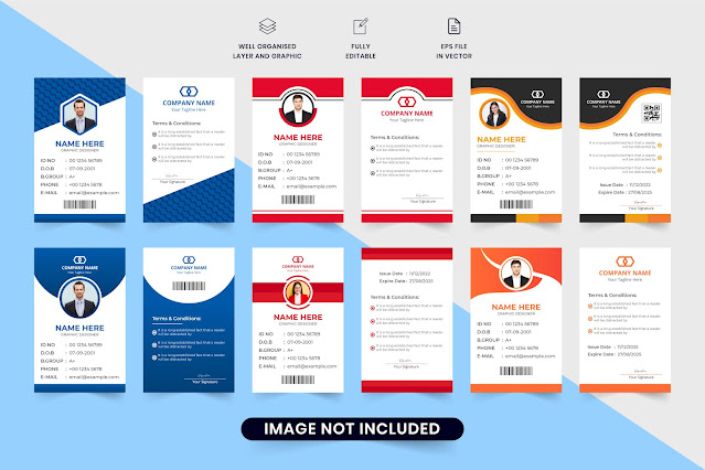 Corporate business identity card vector free download