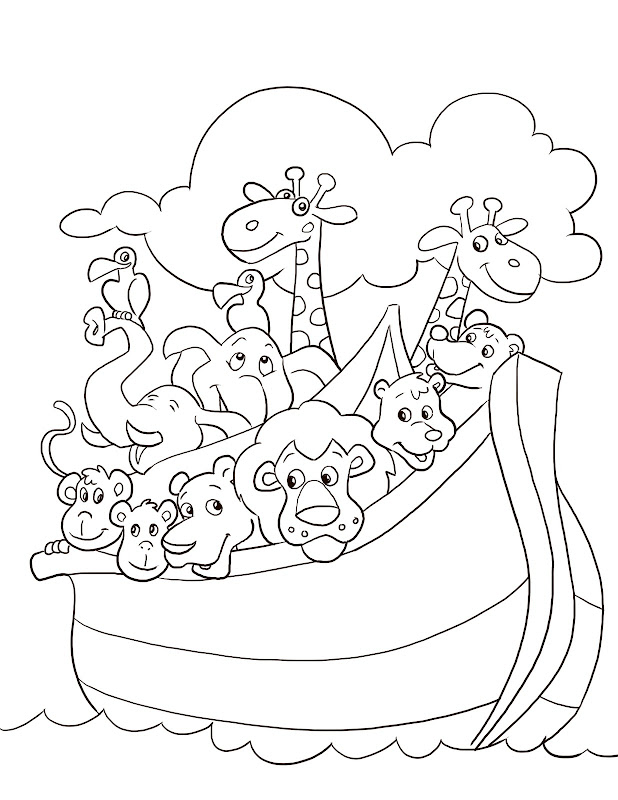 Coloring Pages Of Noah's Ark