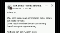 Beredar Pesan Misterius di Medsos Soal Kasus Penembakan Siswa SMKN 4 Semarang, Ini Kata Polisi