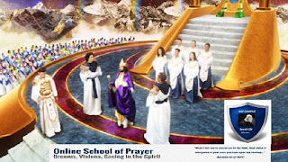 Vision of Jesus Walking Down Thirteen Stairs of the Throne-Teach Me to See Jesus Prayer School,