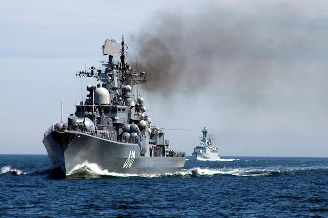 Ρωσικά πολεμικά πλοία στη Μεσόγειο, με κατευθύνση την Κύπρο