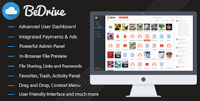 Script PHP BeDrive V1.7 - File Sharing and Cloud Storage
