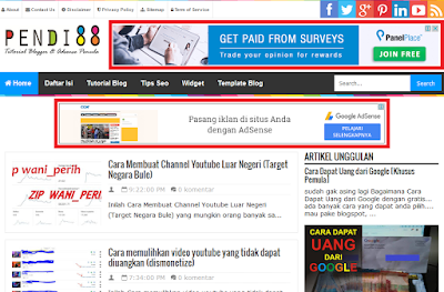 Panduan lengkap Cara memasang iklan google adsense pada blog untuk pemula