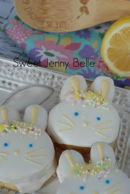 easter bunny petit four - lemon cake and recipe