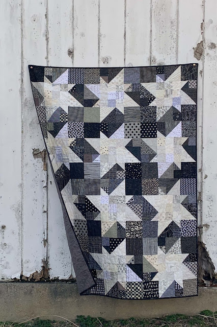 Starship Quilt - Pattern by Sarah Holst - Quilt Pieced by Kristy Daum