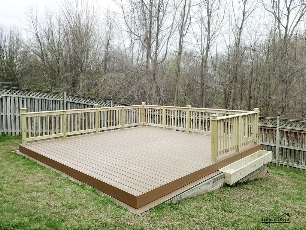 Patio Style challenge - slanted yard deck