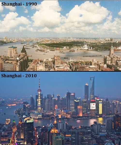 Fotos Shanghai, antes y después
