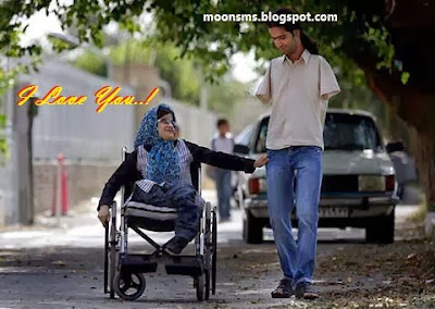 Boy and girl handicapped love 