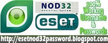 http://nod32freepass.blogspot.com/ Eset Nod32 username password