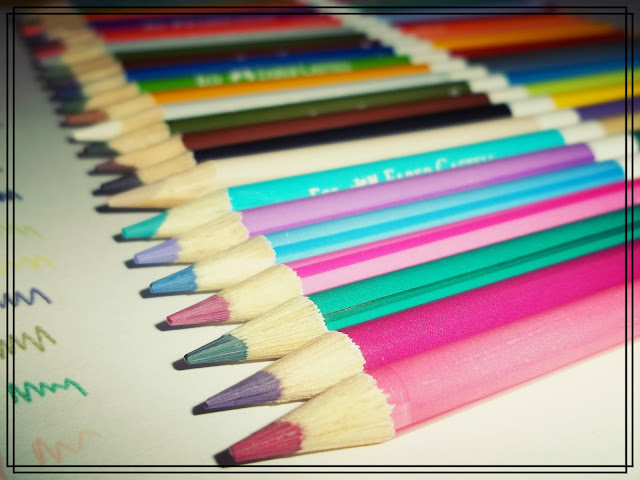 Lápis de Cor Bicolor, Faber-Castell, Cores Vibrantes, Dois lados, livro de colorir, material para colorir.