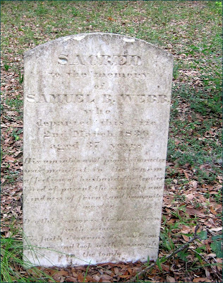 Gravestone of Samuel B. Webb