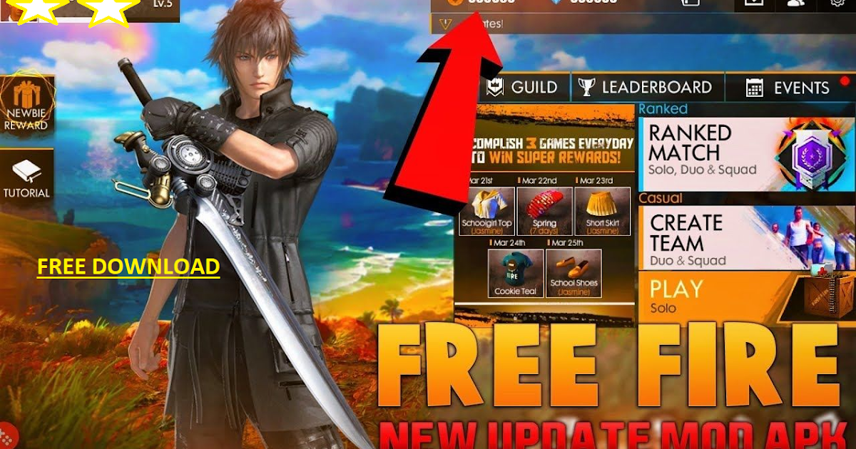 Free Fire Mod Apk OBB Download Unlimited Diamonds + Hack download and