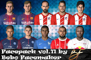 PES 2017 Facepack Vol. 11 by Bebo Facemaker