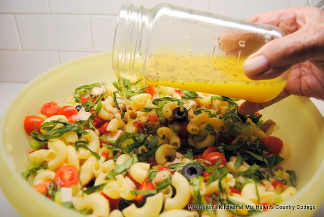 Basil Chicken and Pasta Salad With Honey Lemon Dressing at Miz Helen's Country Cottage