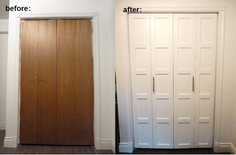 d i y   d e s i g n: Bi-Fold Closet Door Makeover: