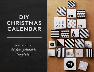 DIY free Christmas advent calendar printable