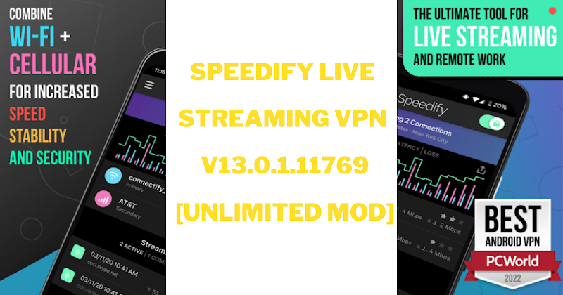 Speedify Live Streaming VPN - v13.0.1.11769 [Unlimited MOD]