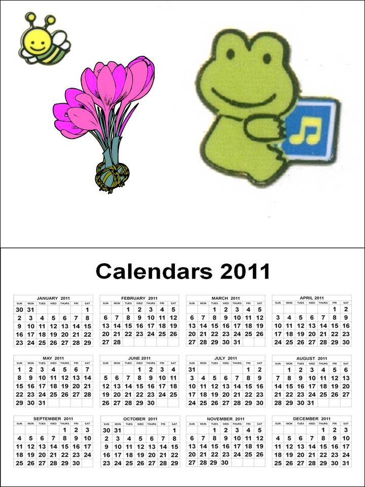 whale cartoon cute. cute calendar for 2011
