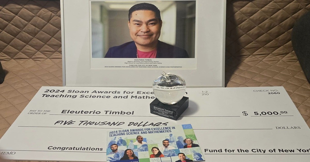 Pinoy teacher in Science, Math in New York receives teaching excellence award