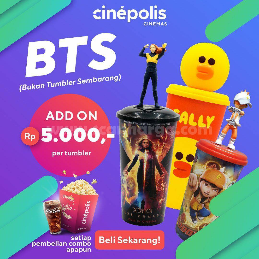 Cinepolis Promo BTS Tumbler Hanya Rp. 5.000