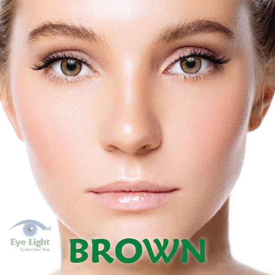 Gelflex Brown Color Contact Lens Help Your Correction of Vision and Changing the Color of The Eyes