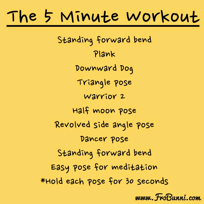 Frobunni Short On Time Try A 5 Minute Workout