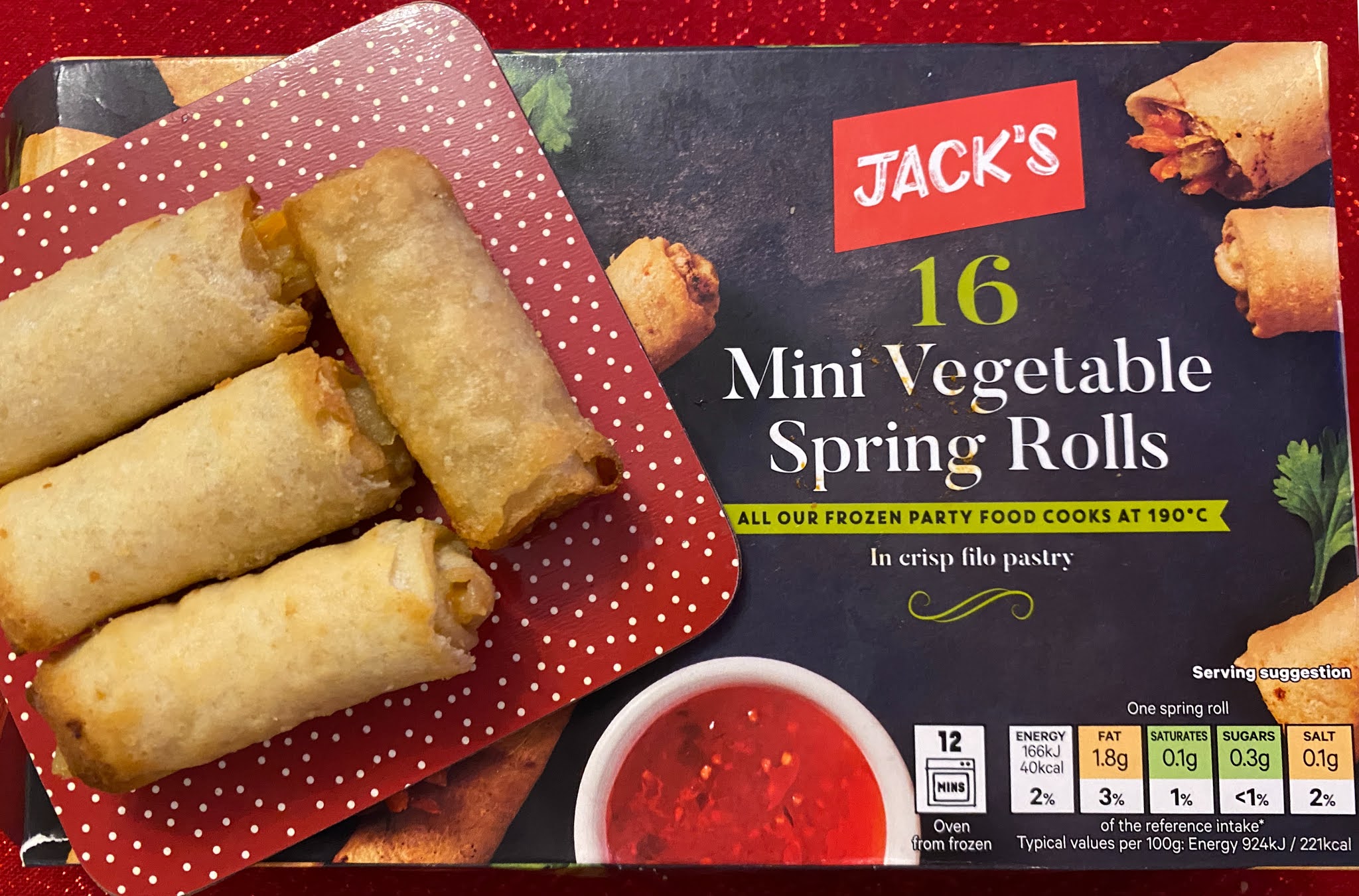 Jack's Mini vegetable spring rolls