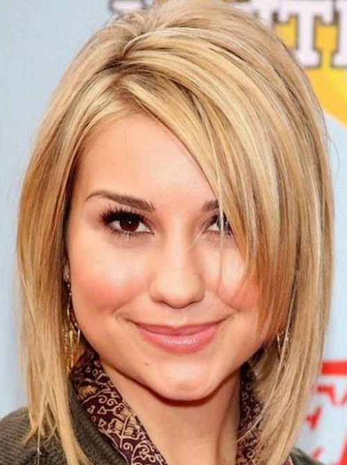 Latest Short Hairstyles for Round Faces 2014