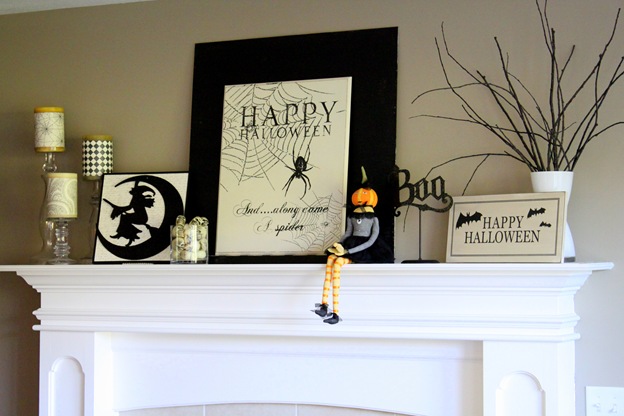 halloween mantle