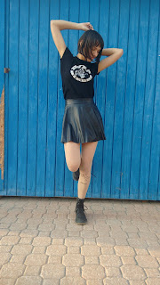 donuth, channel, donuth design, leather, tights, outfit, 