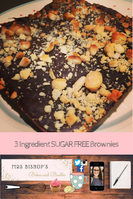 3 ingredient sugar free brownies