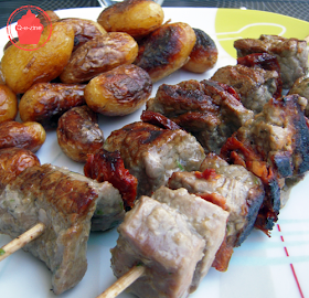 brochette de boeuf marinées échalotes