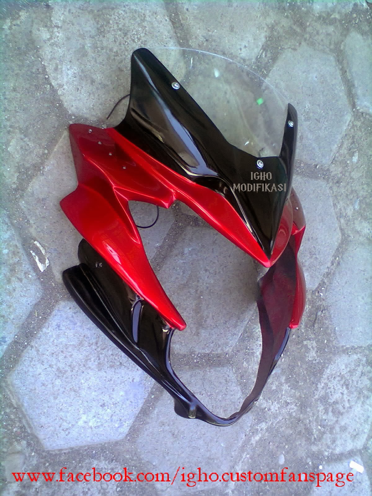 Igho Modifikasi Street Fighter Style Unlimited Creation Modification Cover Headlamp Byson