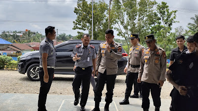 Bersama Pejabat Rutan Rengat, Kapolres Inhu Bersilahturahmi dan Memberikan Himbauan Khamtibmas