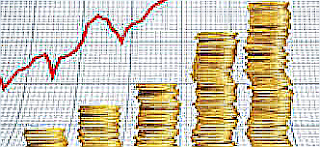 montones de dinero y cotización