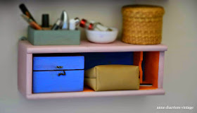 www.annecharriere.com, anne charriere vintage, recyclage caisses, réutiliser tiroirs,
