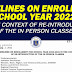 GUIDELINES ON ENROLLMENT FOR SCHOOL YEAR 2022-2023
