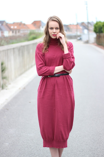 fall midi dress outfit