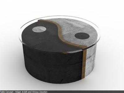 New simplicity Yin Yang Table Set by Vinicius Zarpelon