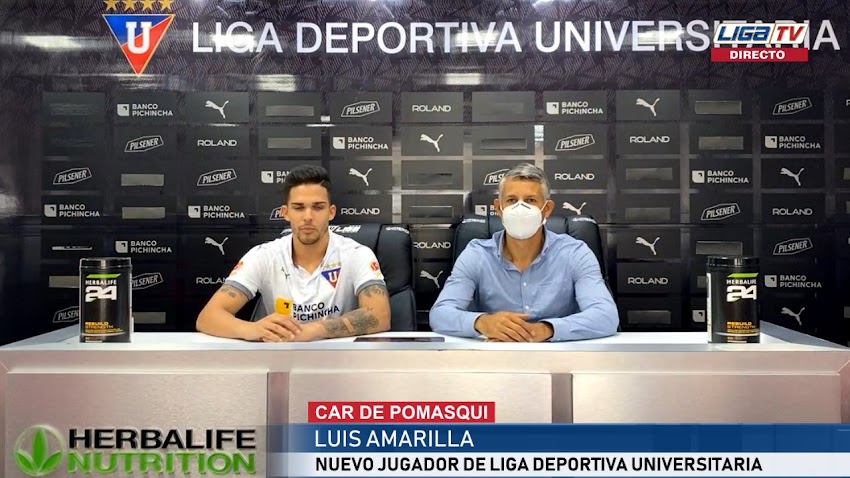 Luis Amarilla es presentado como nuevo jugador de Liga(Q)