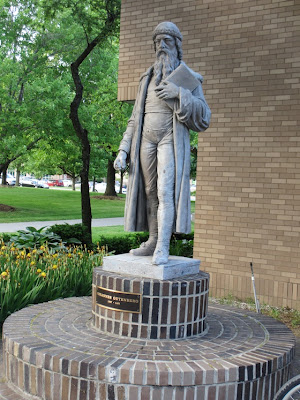 Gutenberg statue Wayne State University (WSU) Detroit