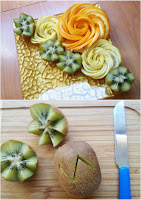 how to make kiwi flowers