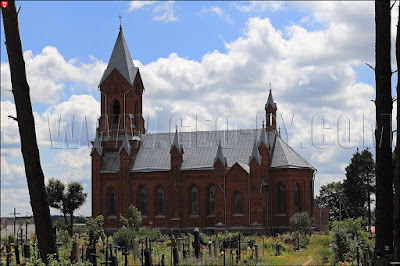 Ivianiec. Catholic church of St. Alexius. Side view