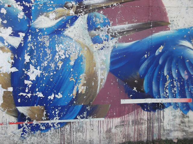 Следите на времето върху графитите на дигата във Видин