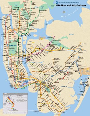 new york city subway map. the mere sight of her subway