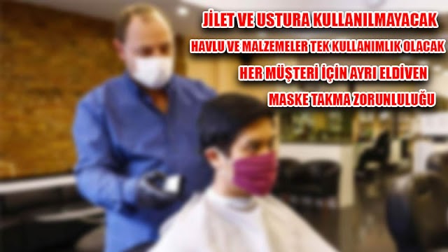 Berber ve kuaförler hangi şartlar çalışacağı açıklandı 