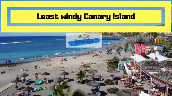 least windy resort in the canary island