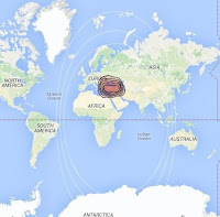 Footprint Map Turksat 4A at 42.0°E