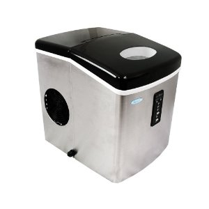 NewAir AI-100SS 28-Pound Portable Ice Maker, Stainless Steel