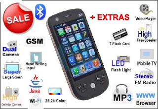 A007 3.2 inch Dual Sim Java Wifi GSM Mobile Phone with EXTRAS